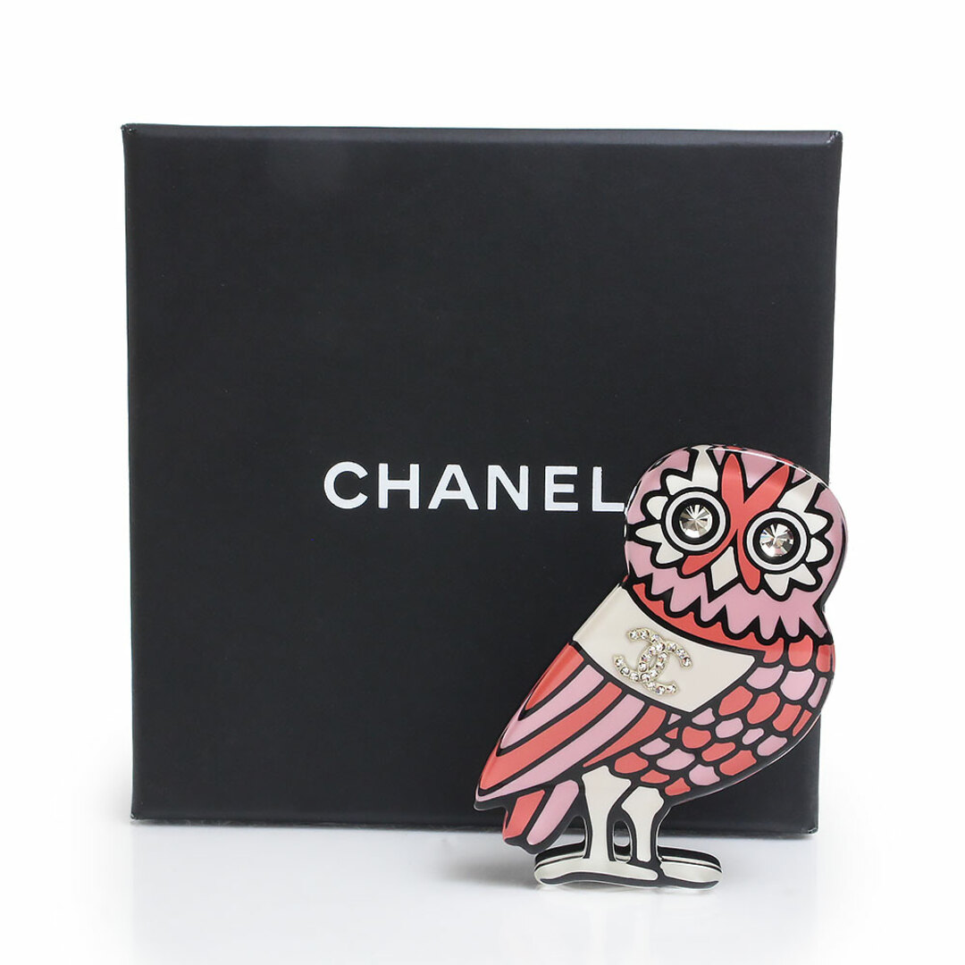 【売り切り御免!】 - CHANEL シャネル ライン ココマーク 梟 フクロウ アニマル ブローチ