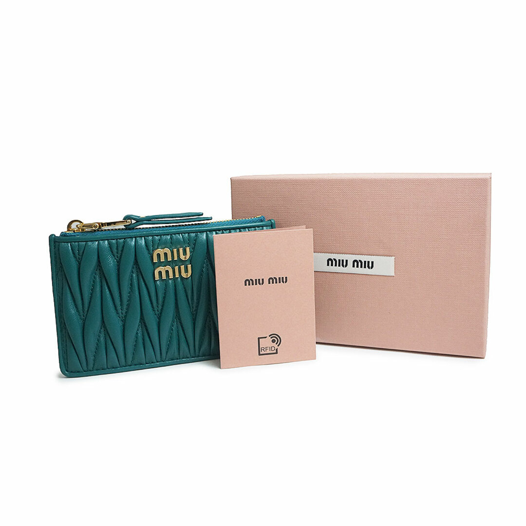 MIU MIU - ミュウミュウ ギャザー ポーチウォレット コイン MIU MIU - ミュウミュウ ギャザー ポーチウォレット コイン