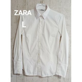 ZARA - ZARAザラベーシック シャツ Lの通販 by wk's shop|ザラ ZARA - ZARAザラベーシック シャツ Lの通販 by wk's shop|ザラ