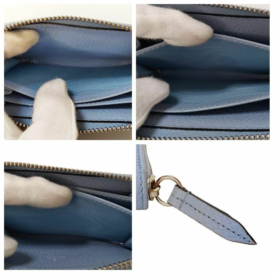 GUCCI - グッチ ダブルG ジップアラウンドウォレット レザー GUCCI - グッチ ダブルG ジップアラウンドウォレット レザー
