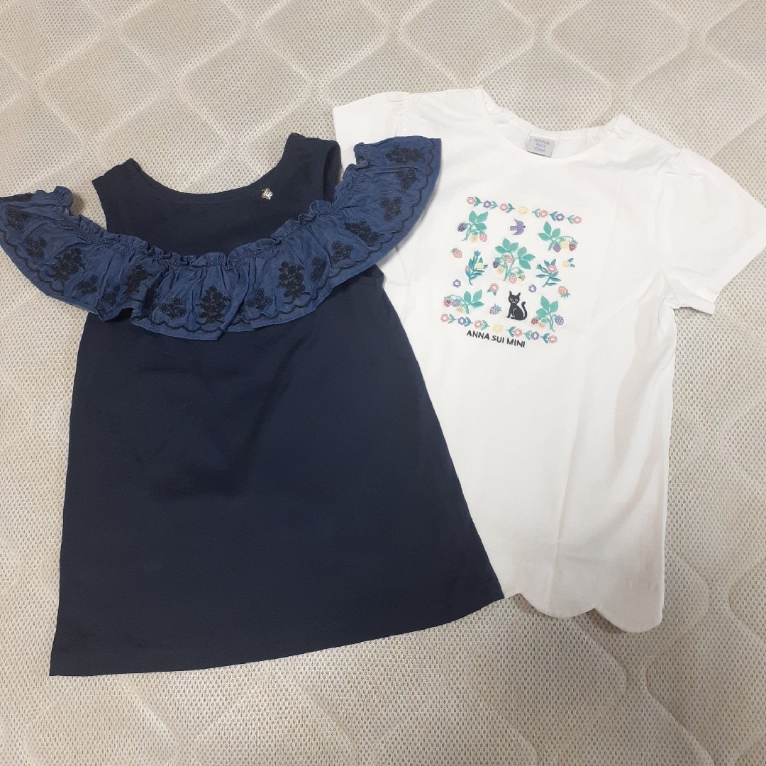 ANNA SUI mini - 【中古】 アナスイミニ Tシャツ セットの通販 ANNA SUI mini - 【中古】 アナスイミニ Tシャツ セットの通販