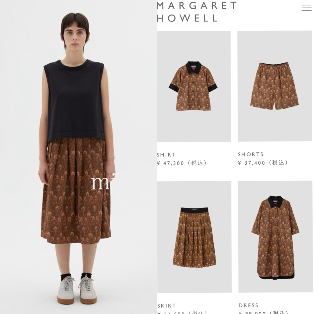 MARGARET HOWELL - 極美品 2024 マーガレットハウエル×リバティ MARGARET HOWELL - 極美品 2024 マーガレットハウエル×リバティ