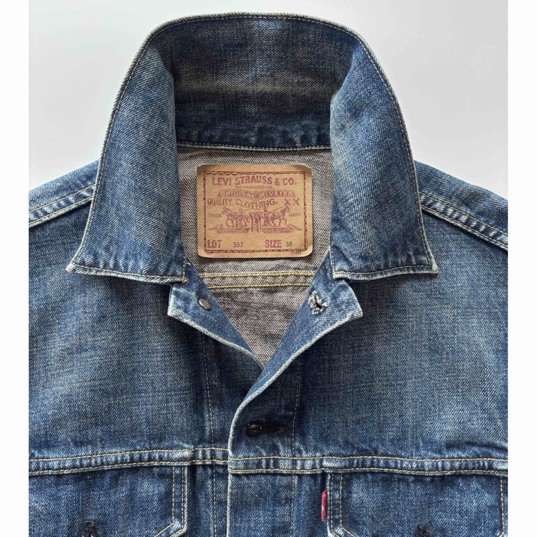 Levi's - Levi's 90s 日本製 557 3rd デニムジャケット 38の通販 Levi's - Levi's 90s 日本製 557 3rd デニムジャケット 38の通販