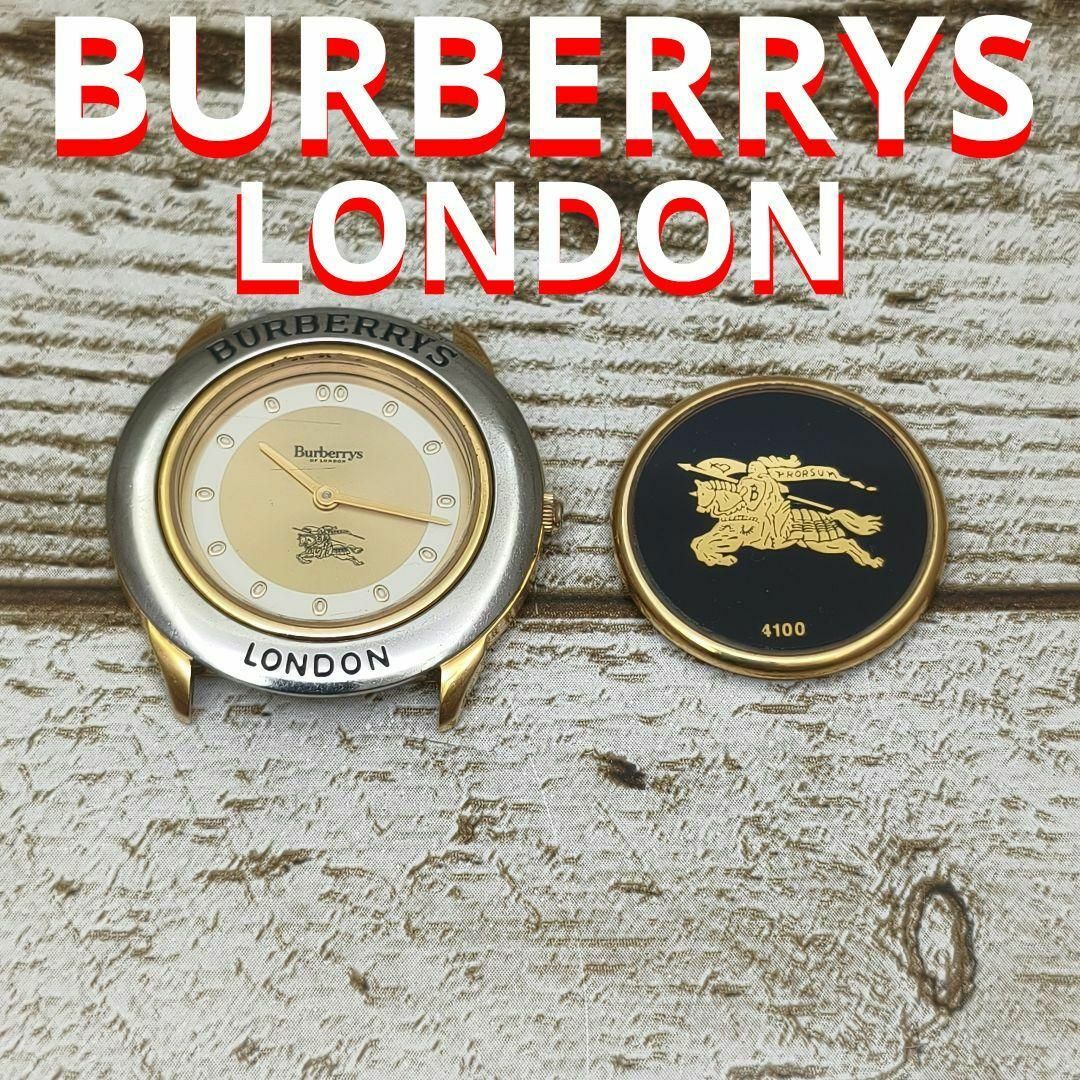 BURBERRY - BURBERRY LONDON 時計 SWISS 4100 ゴールド ジャンク BURBERRY - BURBERRY LONDON 時計 SWISS 4100 ゴールド ジャンク