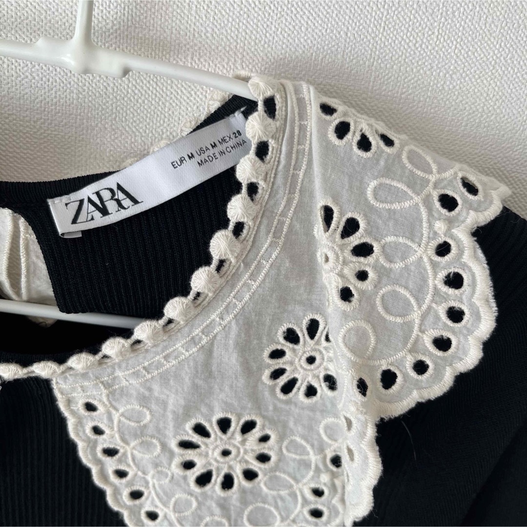 ZARA - ZARA レースカラーカーディガンの通販 by 🕊|ザラならラクマ ZARA - ZARA レースカラーカーディガンの通販 by 🕊|ザラならラクマ