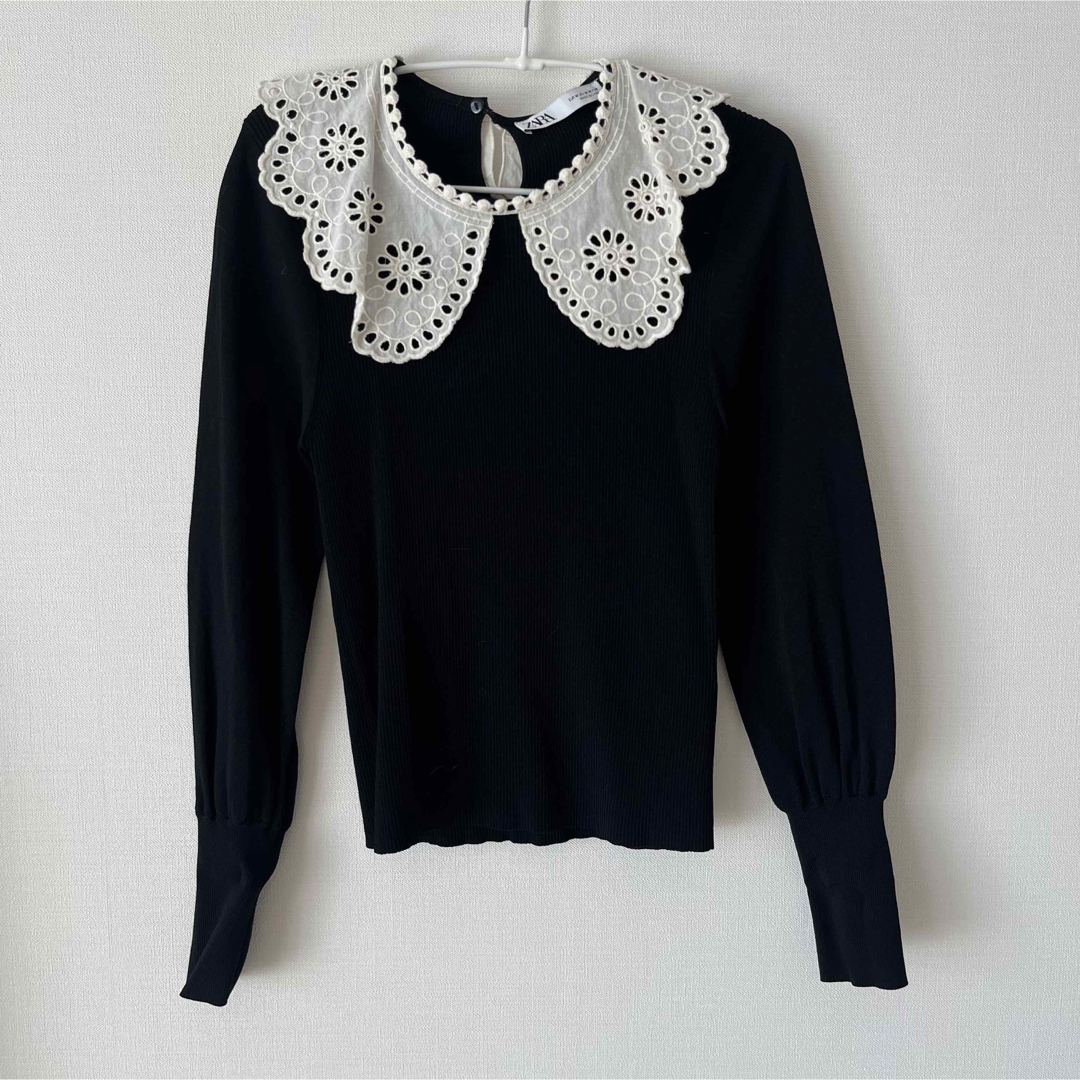 ZARA - ZARA レースカラーカーディガンの通販 by 🕊|ザラならラクマ ZARA - ZARA レースカラーカーディガンの通販 by 🕊|ザラならラクマ