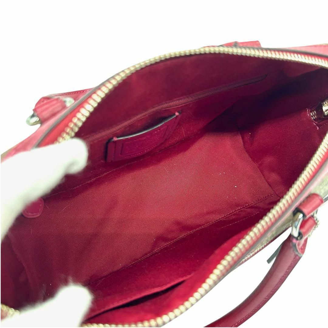 COACH - 未使用保管 942 コーチ ハンドバッグ 2way シグネチャー COACH - 未使用保管 942 コーチ ハンドバッグ 2way シグネチャー