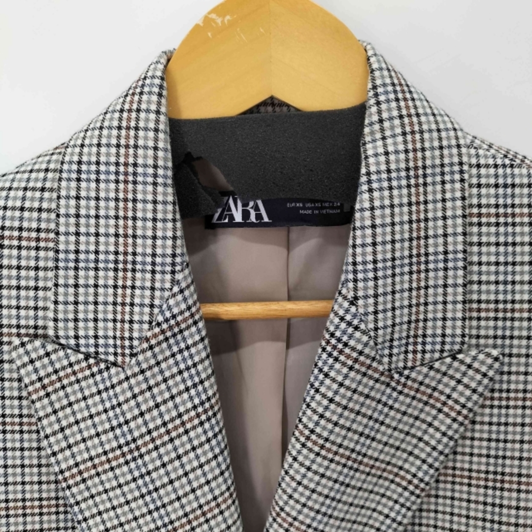 ZARA - ZARA(ザラ) チェックダブルテーラードジャケット ZARA - ZARA(ザラ) チェックダブルテーラードジャケット