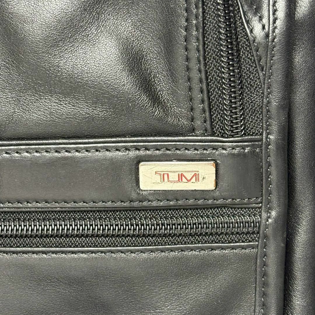 TUMI - TUMI トゥミ ビジネスバッグ ブラック オールレザー TUMI - TUMI トゥミ ビジネスバッグ ブラック オールレザー