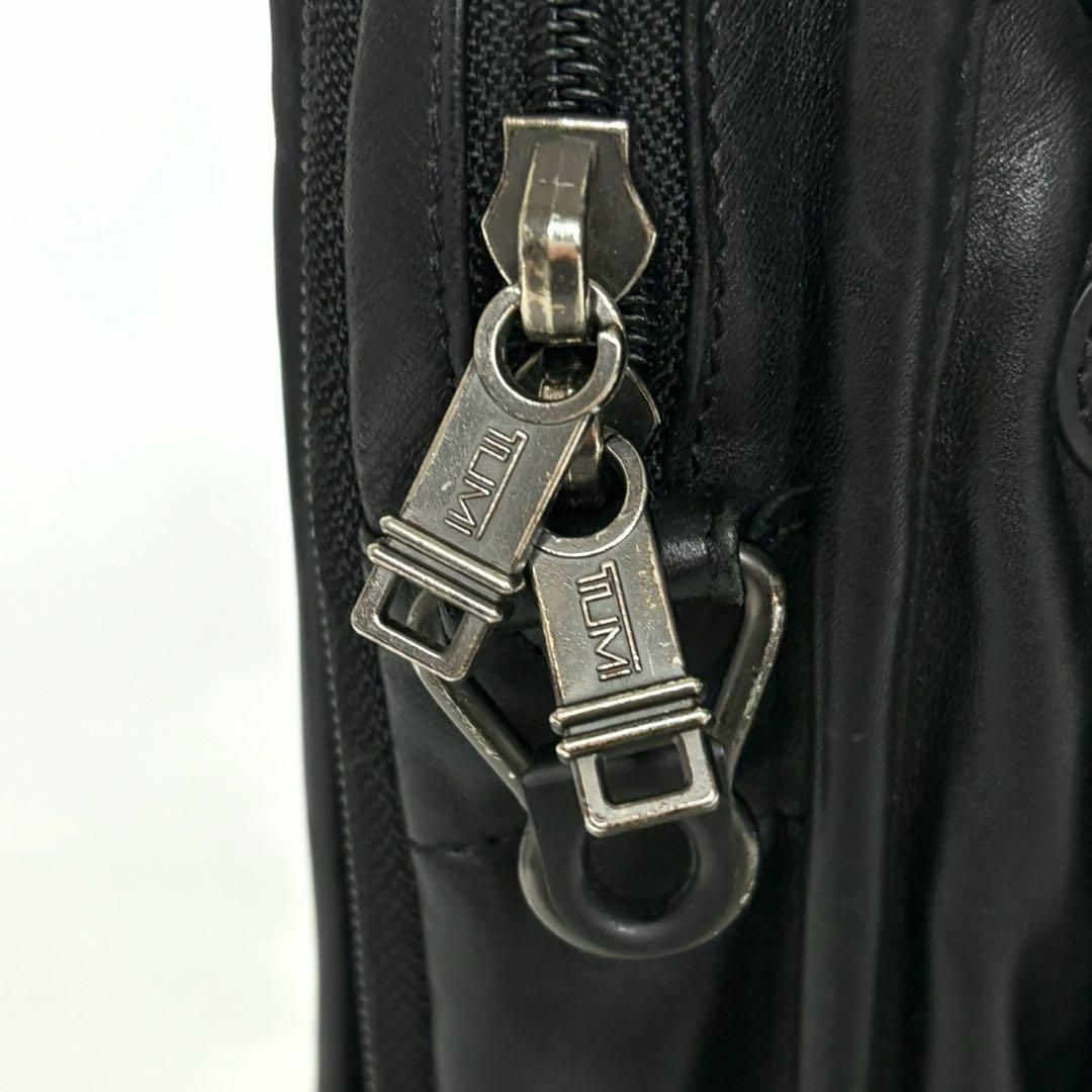 TUMI - TUMI トゥミ ビジネスバッグ ブラック オールレザー TUMI - TUMI トゥミ ビジネスバッグ ブラック オールレザー