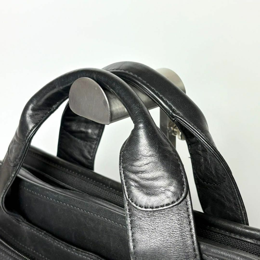 TUMI - TUMI トゥミ ビジネスバッグ ブラック オールレザー TUMI - TUMI トゥミ ビジネスバッグ ブラック オールレザー
