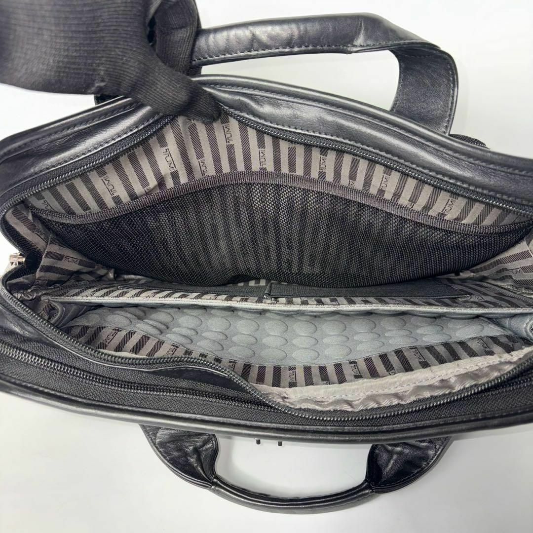 TUMI - TUMI トゥミ ビジネスバッグ ブラック オールレザー TUMI - TUMI トゥミ ビジネスバッグ ブラック オールレザー