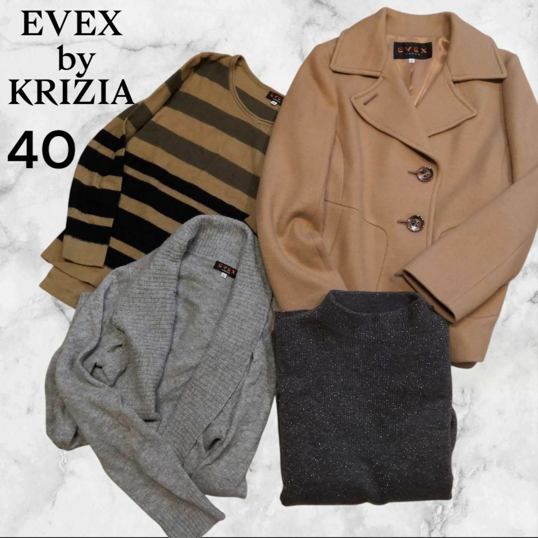 EVEX by KRIZIA - EVEX by KRIZIA ハーフコート&ニット3点 EVEX by KRIZIA - EVEX by KRIZIA ハーフコート&ニット3点