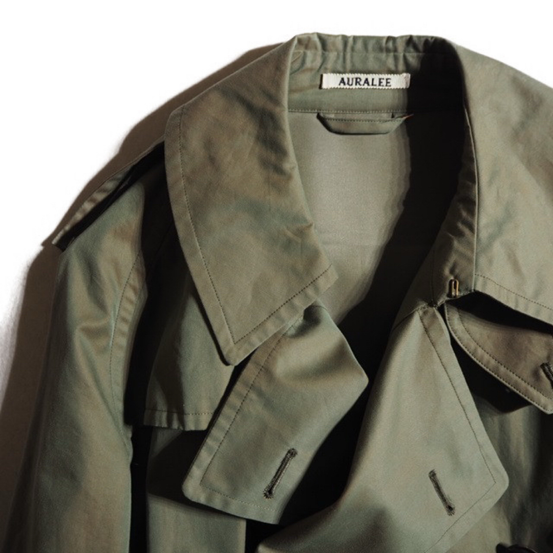 AURALEE - AURALEE FINX CHAMBRAY BIG TRENCH COATの通販 by AURALEE - AURALEE FINX CHAMBRAY BIG TRENCH COATの通販 by