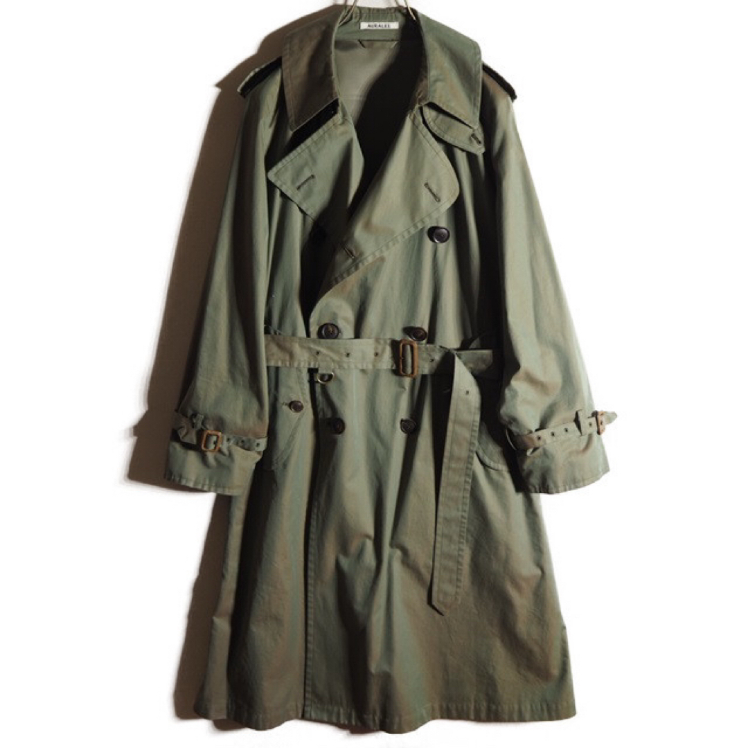 AURALEE - AURALEE FINX CHAMBRAY BIG TRENCH COATの通販 by AURALEE - AURALEE FINX CHAMBRAY BIG TRENCH COATの通販 by