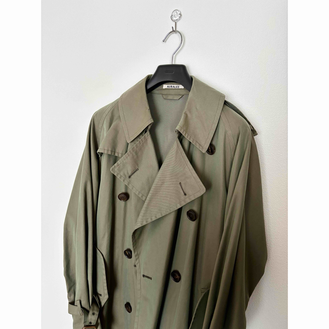 AURALEE - AURALEE FINX CHAMBRAY BIG TRENCH COATの通販 by AURALEE - AURALEE FINX CHAMBRAY BIG TRENCH COATの通販 by