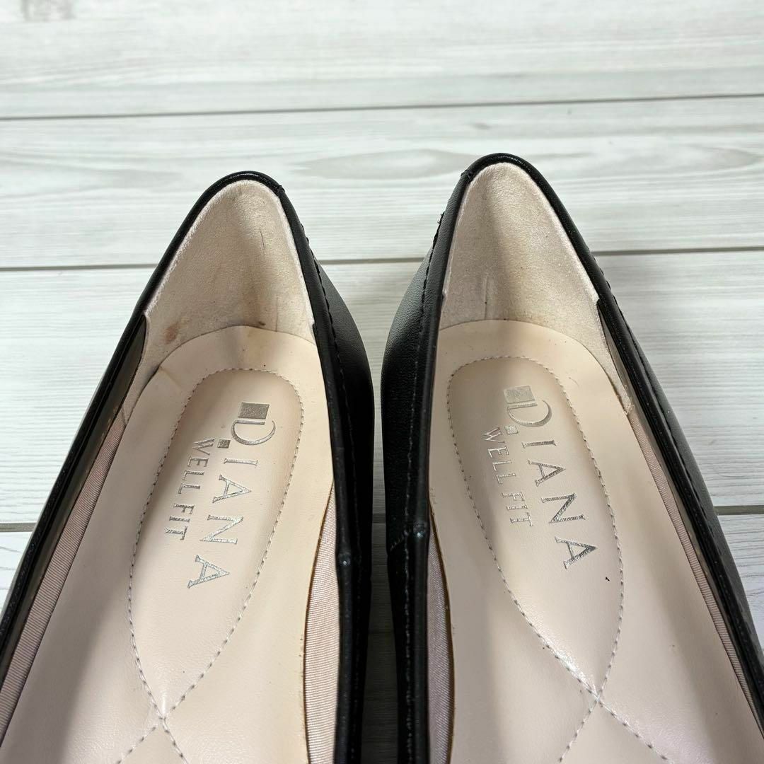 DIANA - 1237【美品】ダイアナ リボン フラットシューズ レザー DIANA - 1237【美品】ダイアナ リボン フラットシューズ レザー