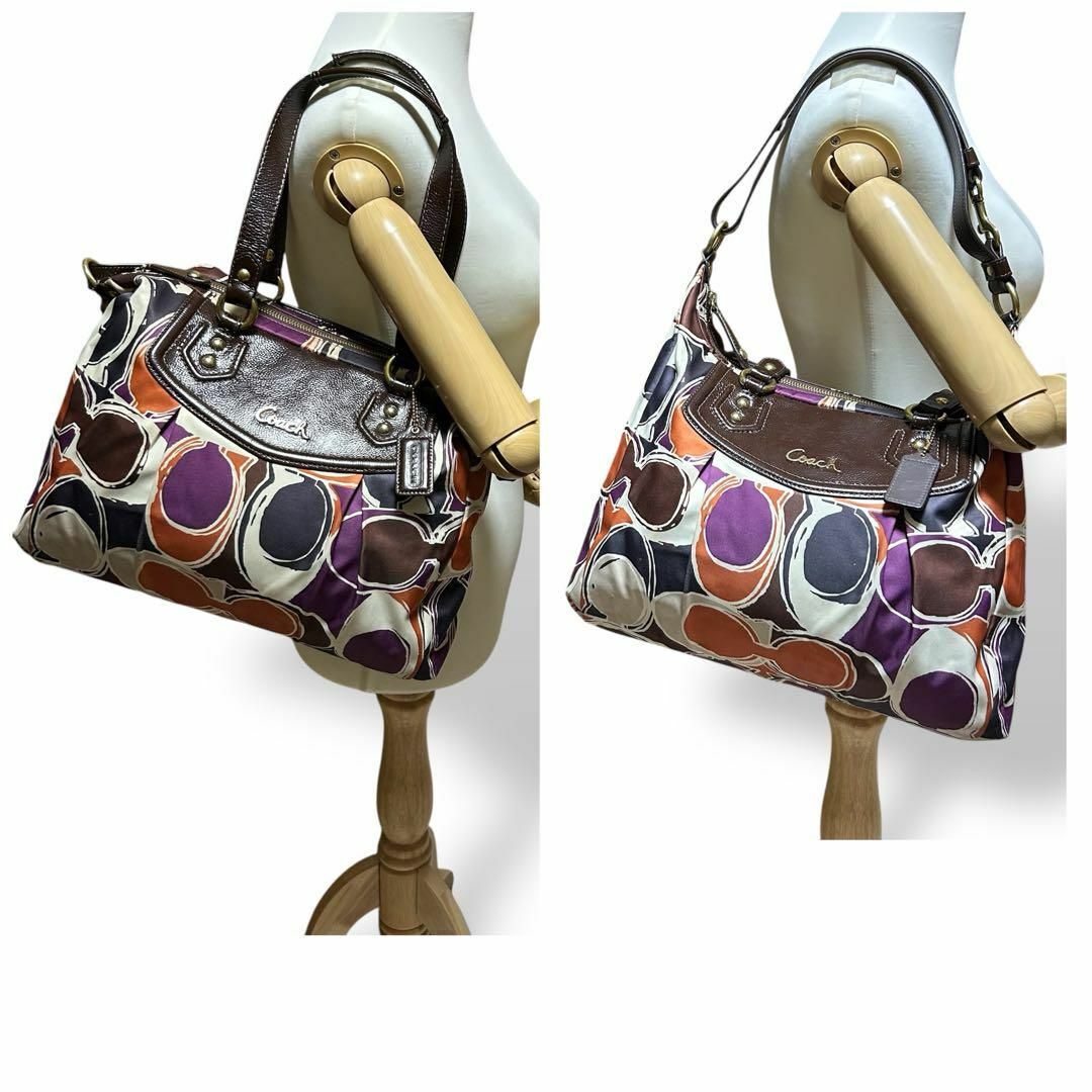 COACH - 良品 968 Coach トートバッグ 3way シグネチャー マルチ COACH - 良品 968 Coach トートバッグ 3way シグネチャー マルチ
