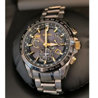 SEIKO - ☆美品☆アストロン SBXB007 チタンモデル 黒×金文字盤 SEIKO - ☆美品☆アストロン SBXB007 チタンモデル 黒×金文字盤