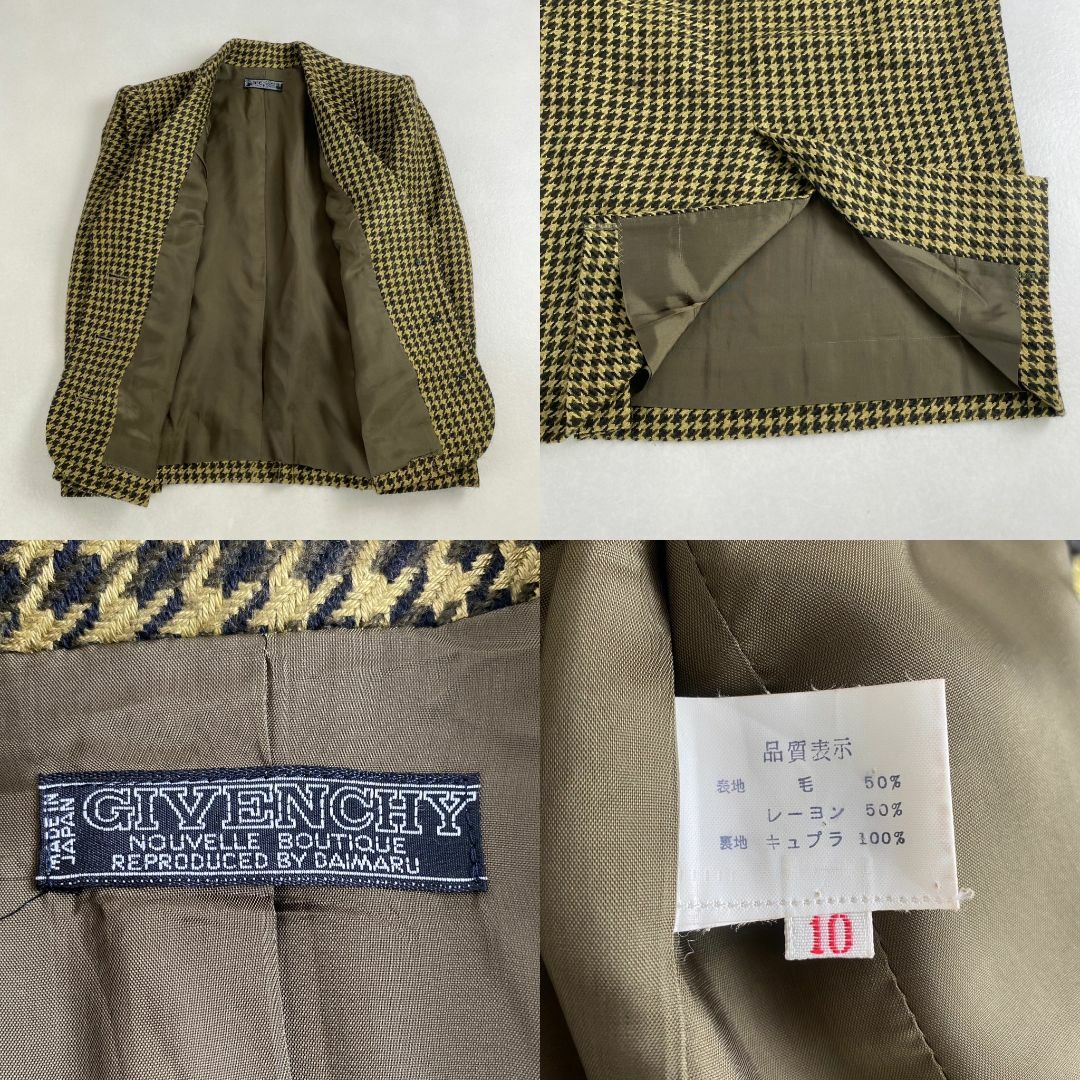 GIVENCHY - ジバンシー スーツセットアップ 千鳥格子 ウール GIVENCHY - ジバンシー スーツセットアップ 千鳥格子 ウール