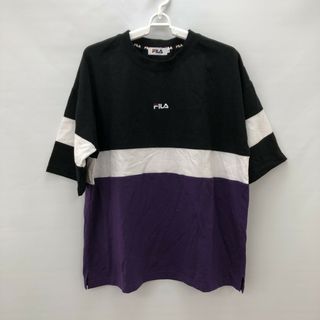 フィラ(FILA)の"【FILA 】フィラ  "　メンズ　レディース　半袖　Tシャツ　黒系　Ⅼサイズ　(Tシャツ(半袖/袖なし))