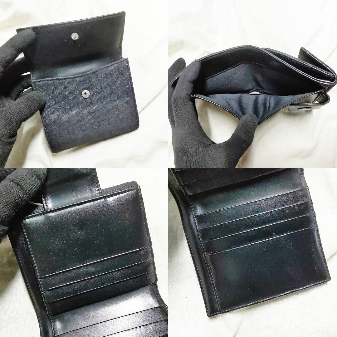 BVLGARI - 箱付き 良品 BVLGARI ブルガリ Wホック 折財布 ロゴ BVLGARI - 箱付き 良品 BVLGARI ブルガリ Wホック 折財布 ロゴ