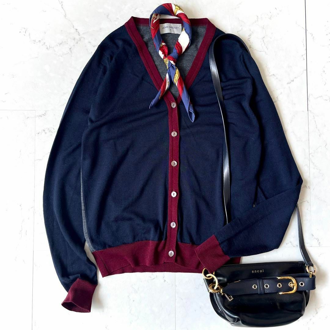JOHN SMEDLEY - ジョンスメドレー 美品イギリス製 メリノウール JOHN SMEDLEY - ジョンスメドレー 美品イギリス製 メリノウール