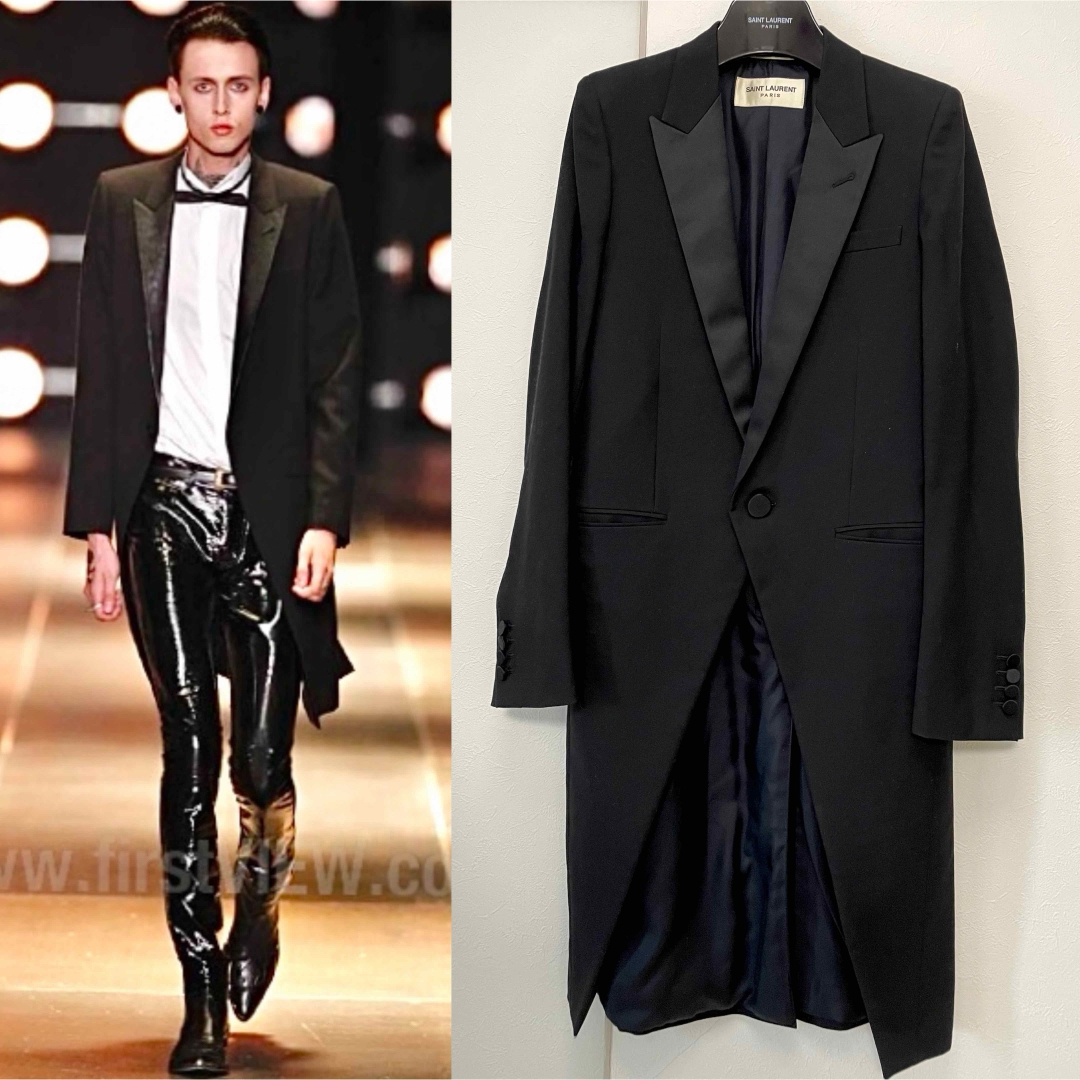 SAINT LAURENT - 14SS サンローランパリ ロングスモーキング SAINT LAURENT - 14SS サンローランパリ ロングスモーキング