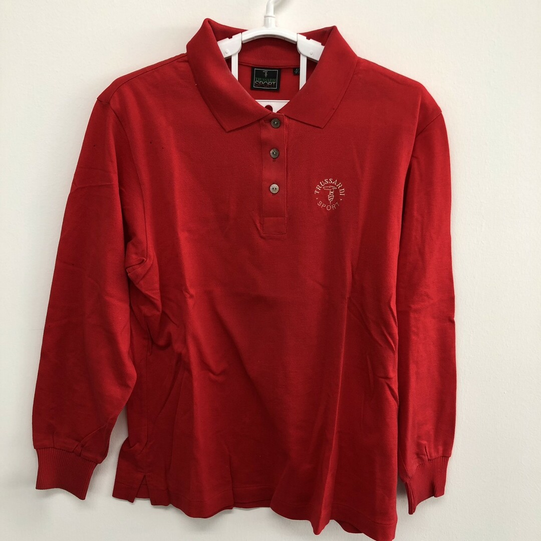 Trussardi - 【TRUSSARDI】トラサルディ 赤 ポロシャツ ユニ Trussardi - 【TRUSSARDI】トラサルディ 赤 ポロシャツ ユニ