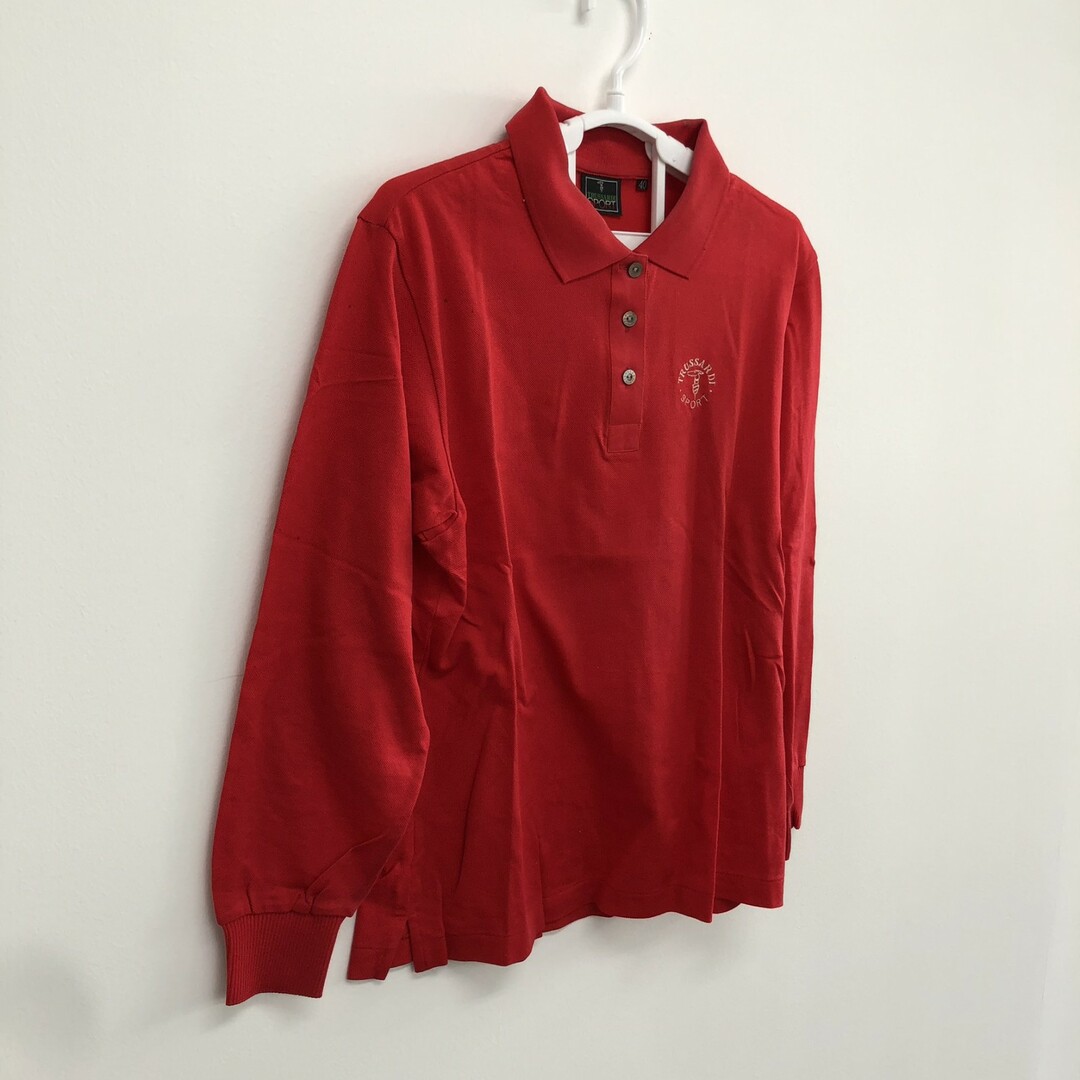 Trussardi - 【TRUSSARDI】トラサルディ 赤 ポロシャツ ユニ Trussardi - 【TRUSSARDI】トラサルディ 赤 ポロシャツ ユニ
