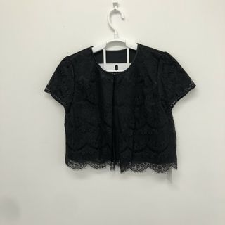 スーナウーナ(SunaUna)の【sunauna】スーナウーナ　黒　半袖Ｔシャツ　レディース(Tシャツ(半袖/袖なし))