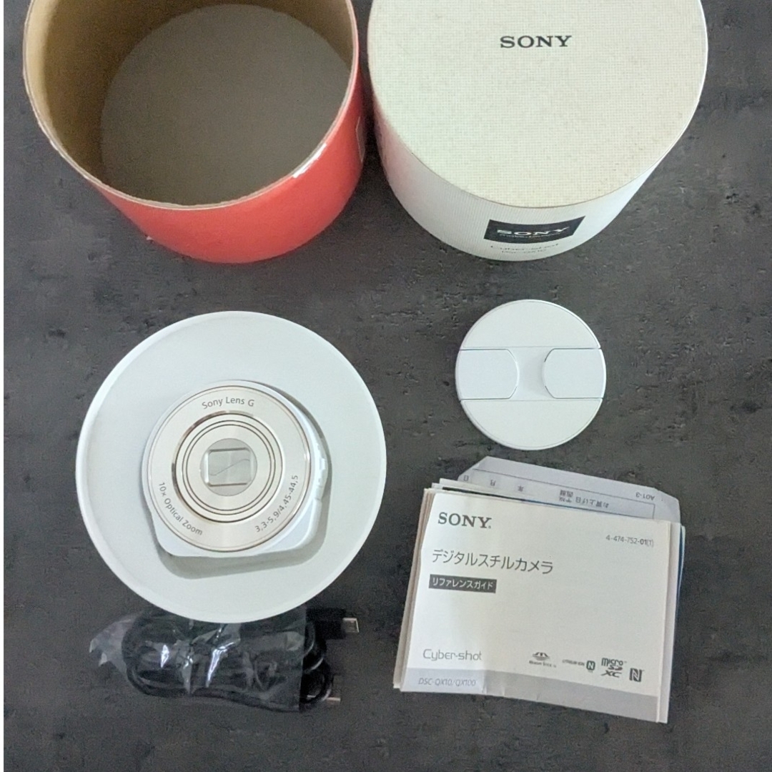 SONY - レンズスタイルカメラDSC-QX10 ホワイトの通販 by あかむ SONY - レンズスタイルカメラDSC-QX10 ホワイトの通販 by あかむ