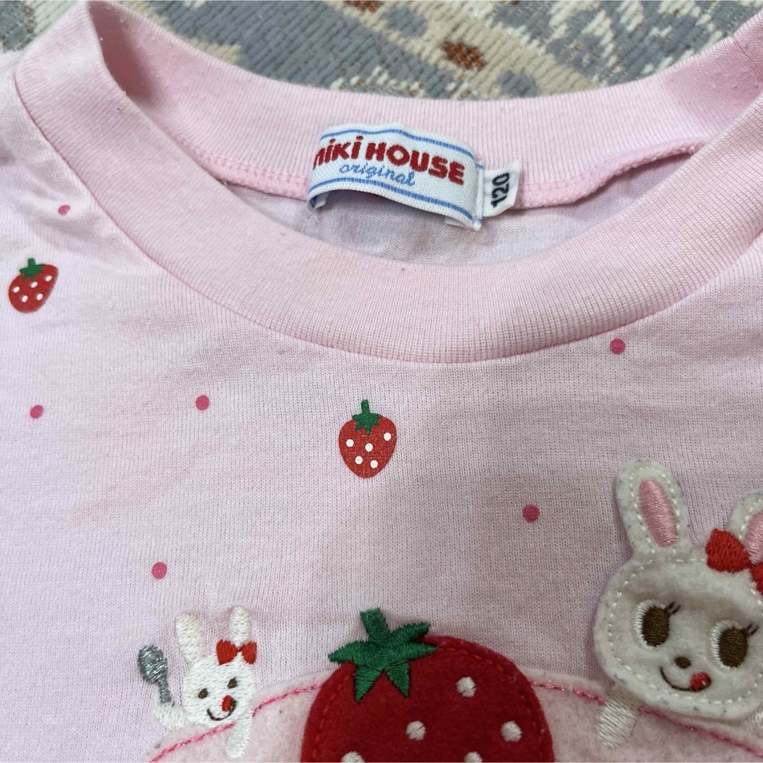 mikihouse - ミキハウス 半袖Tシャツ うさこ カップケーキ 120の mikihouse - ミキハウス 半袖Tシャツ うさこ カップケーキ 120の
