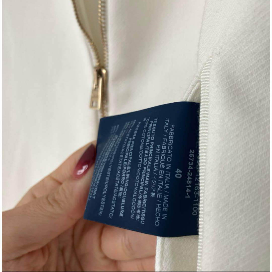 HERNO - Herno ホワイト ジップアップコートの通販 by 質問逃げ HERNO - Herno ホワイト ジップアップコートの通販 by 質問逃げ