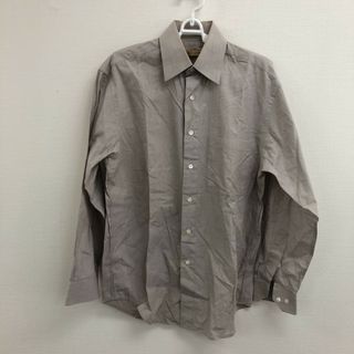 ダナキャラン(Donna Karan)の【DONNAKARAN】ダナキャラン　シャツ　長袖　トップス　ベージュ系　無地　シンプル　カジュアル(シャツ)