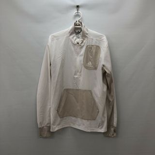 アディダス(adidas)の【adidas】アディダス　メンズ　レディース　アウター　ハーフジップ　白系　Мサイズ　(その他)