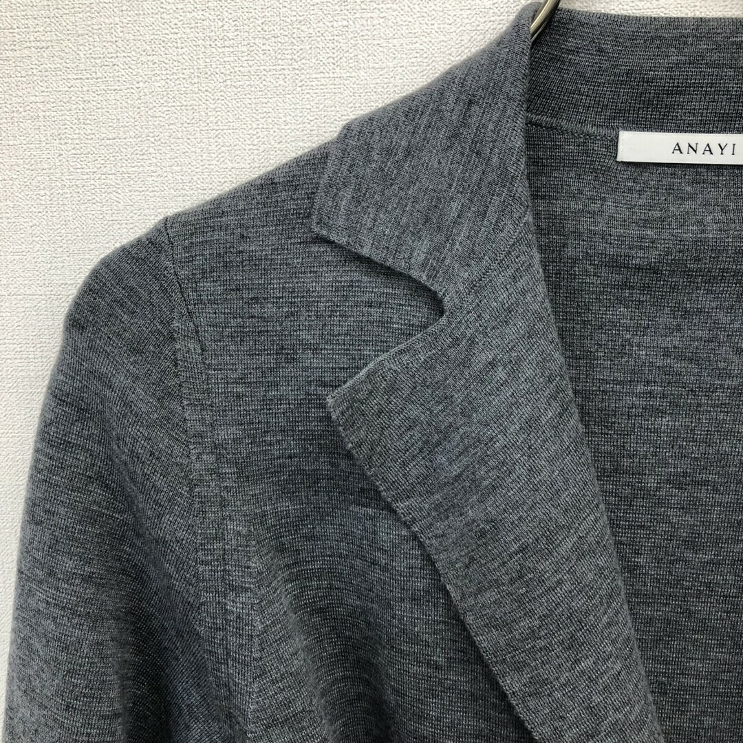 お礼や感謝伝えるプチギフト ANAYI - 【ANAYI】アナイ グレー 灰色 レディース ニット ロング トップス