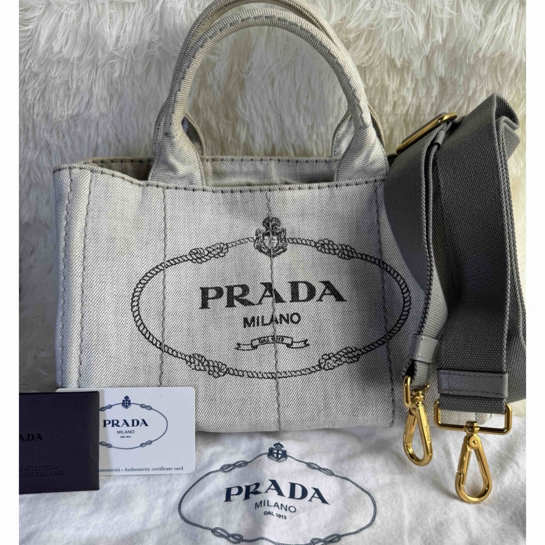 PRADA - PRADA カナパ ハンドバッグ ショルダーバッグ 2way PRADA - PRADA カナパ ハンドバッグ ショルダーバッグ 2way