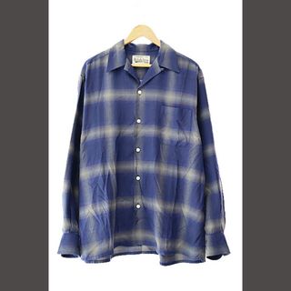 WACKO MARIA - GAKKIN × BUDSPOOL 廻り花 L/S HAWAIIAN SHIRTの WACKO MARIA - GAKKIN × BUDSPOOL 廻り花 L/S HAWAIIAN SHIRTの