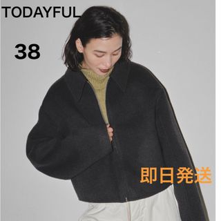 TODAYFUL - 新品TODAYFUL ウールジップ ブルゾン ブラック 38 TODAYFUL - 新品TODAYFUL ウールジップ ブルゾン ブラック 38