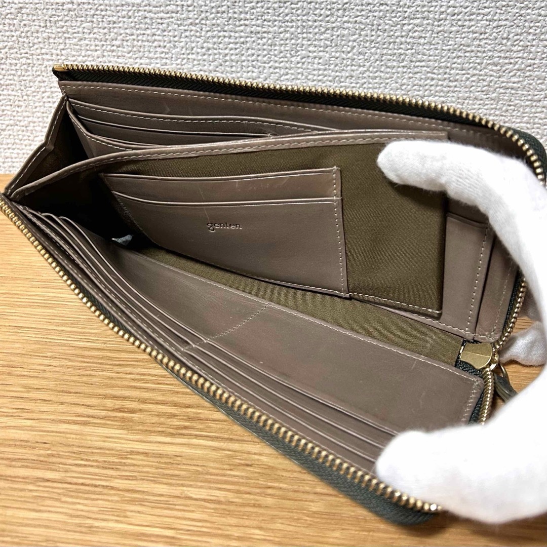 genten - 山羊革 genten ゲンテン フレスコ 長財布 L字 genten - 山羊革 genten ゲンテン フレスコ 長財布 L字