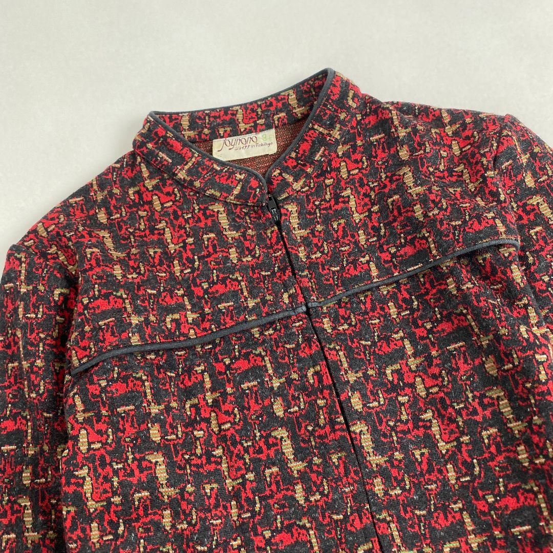 VINTAGE - ヴィンテージ ワンピース 長袖 ニット 柄 レトロ VINTAGE - ヴィンテージ ワンピース 長袖 ニット 柄 レトロ