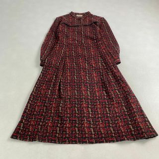VINTAGE - ヴィンテージ ワンピース 長袖 ニット 柄 レトロ VINTAGE - ヴィンテージ ワンピース 長袖 ニット 柄 レトロ
