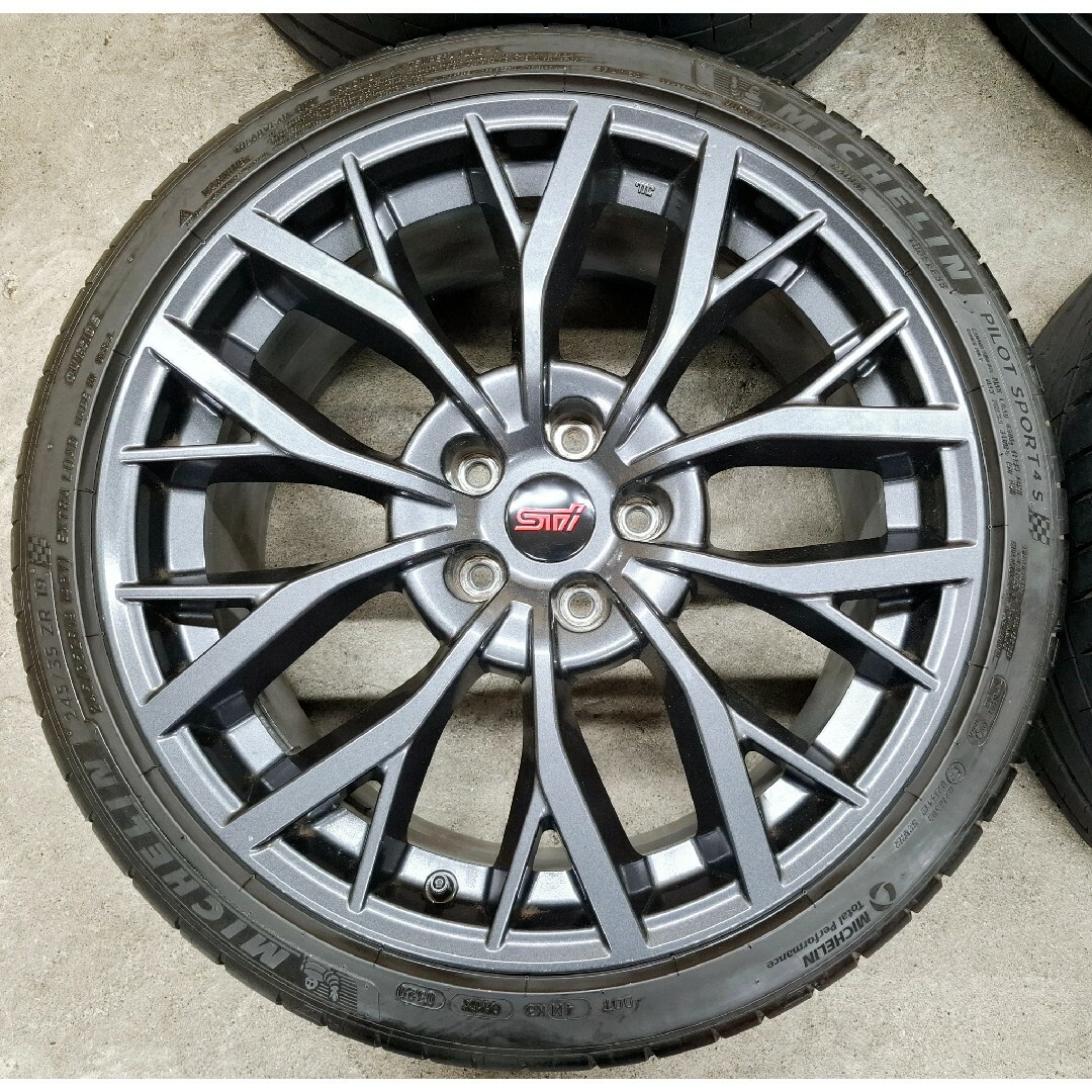 スバル - スバル WRX STI 純正 ホイールタイヤ ミシュラン 245 スバル - スバル WRX STI 純正 ホイールタイヤ ミシュラン 245
