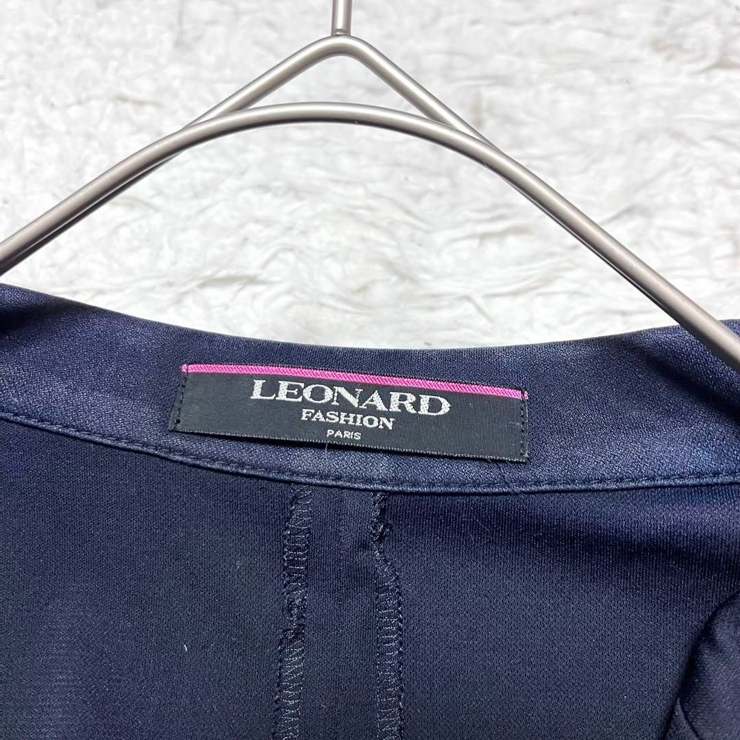 LEONARD - LEONARD レオナール 袖花柄プリント ライトテーラード LEONARD - LEONARD レオナール 袖花柄プリント ライトテーラード