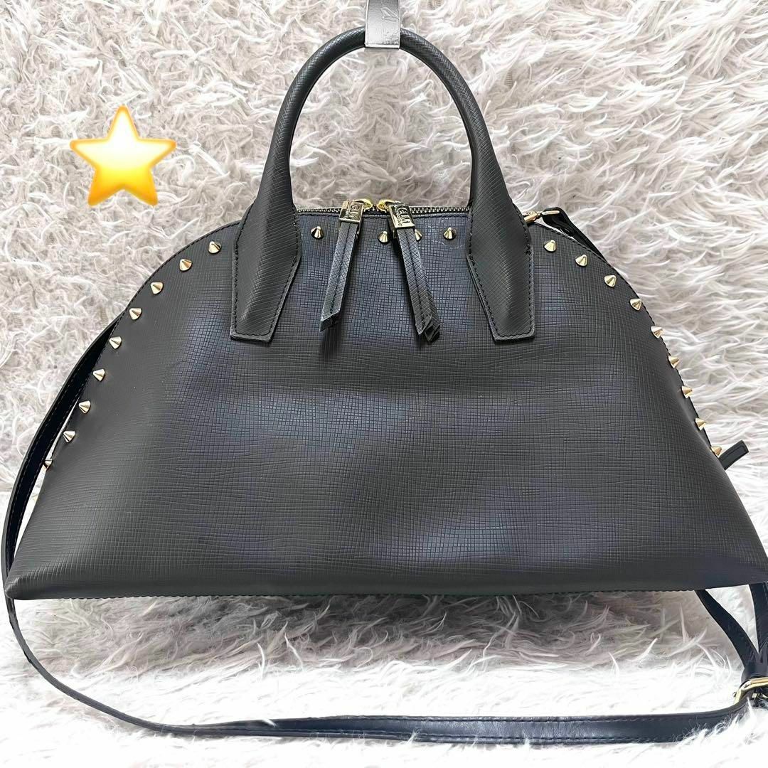GIANNI CHIARINI - GIANNI CHIARINI スタッズ 2wayトートバッグ GIANNI CHIARINI - GIANNI CHIARINI スタッズ 2wayトートバッグ
