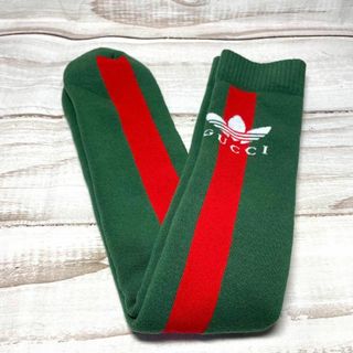 GUCCI - adidas x Gucci ウェブ ストライプ コットン ロング GUCCI - adidas x Gucci ウェブ ストライプ コットン ロング