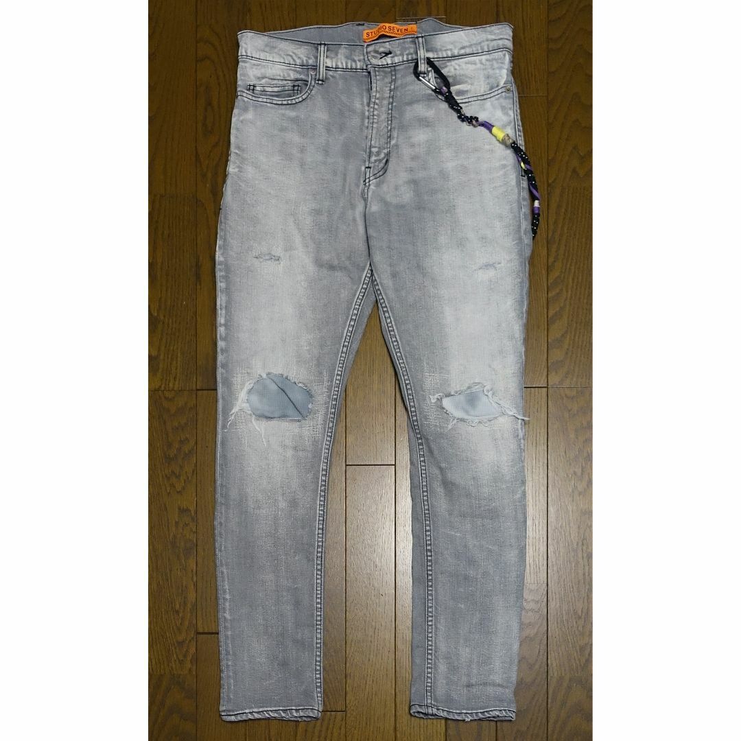 デニム+ジーンズ STUDIO SEVEN Tie-dye Knee Skinny Pants M
