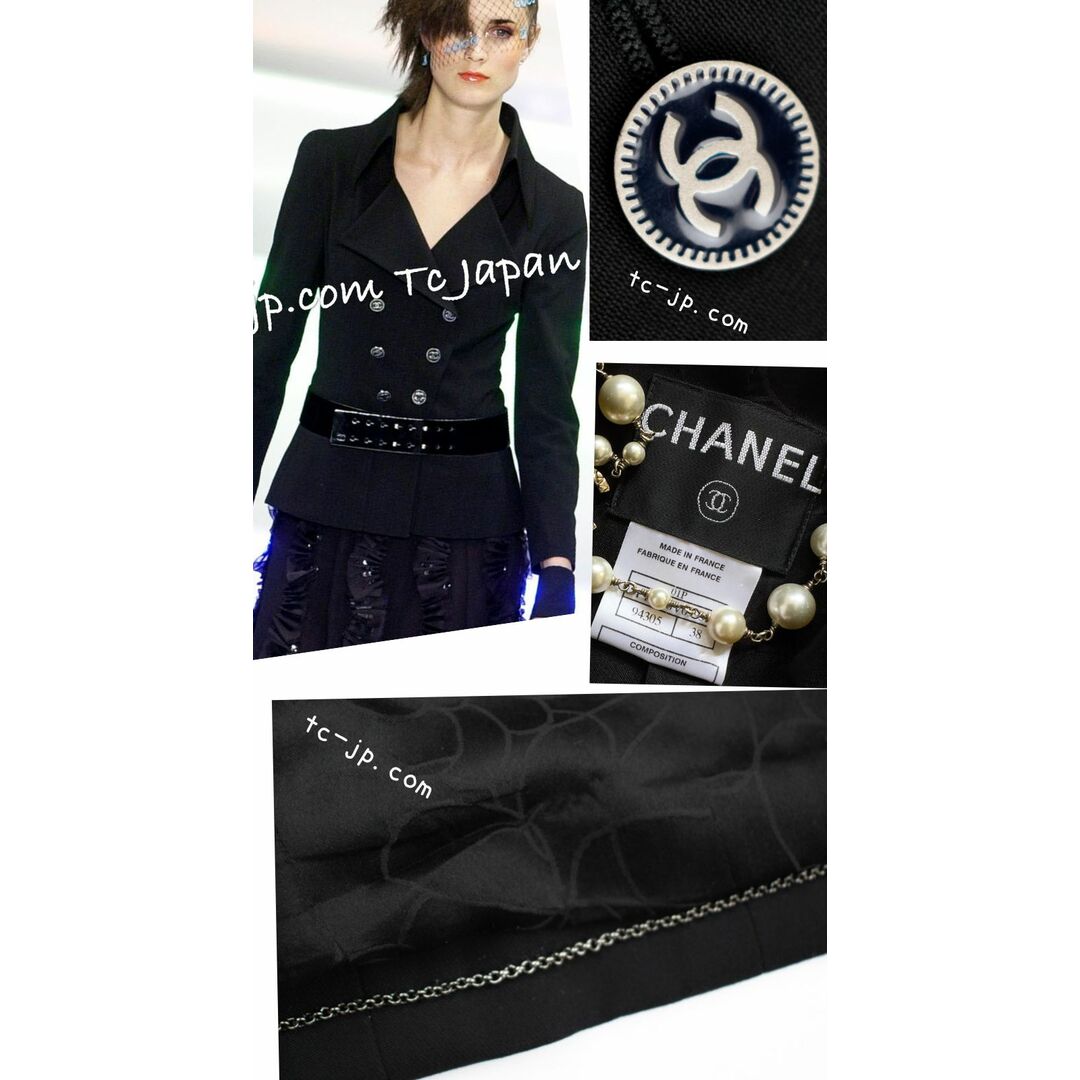 CHANEL - シャネル ジャケット スーツ CHANEL ブラック ウール CHANEL - シャネル ジャケット スーツ CHANEL ブラック ウール