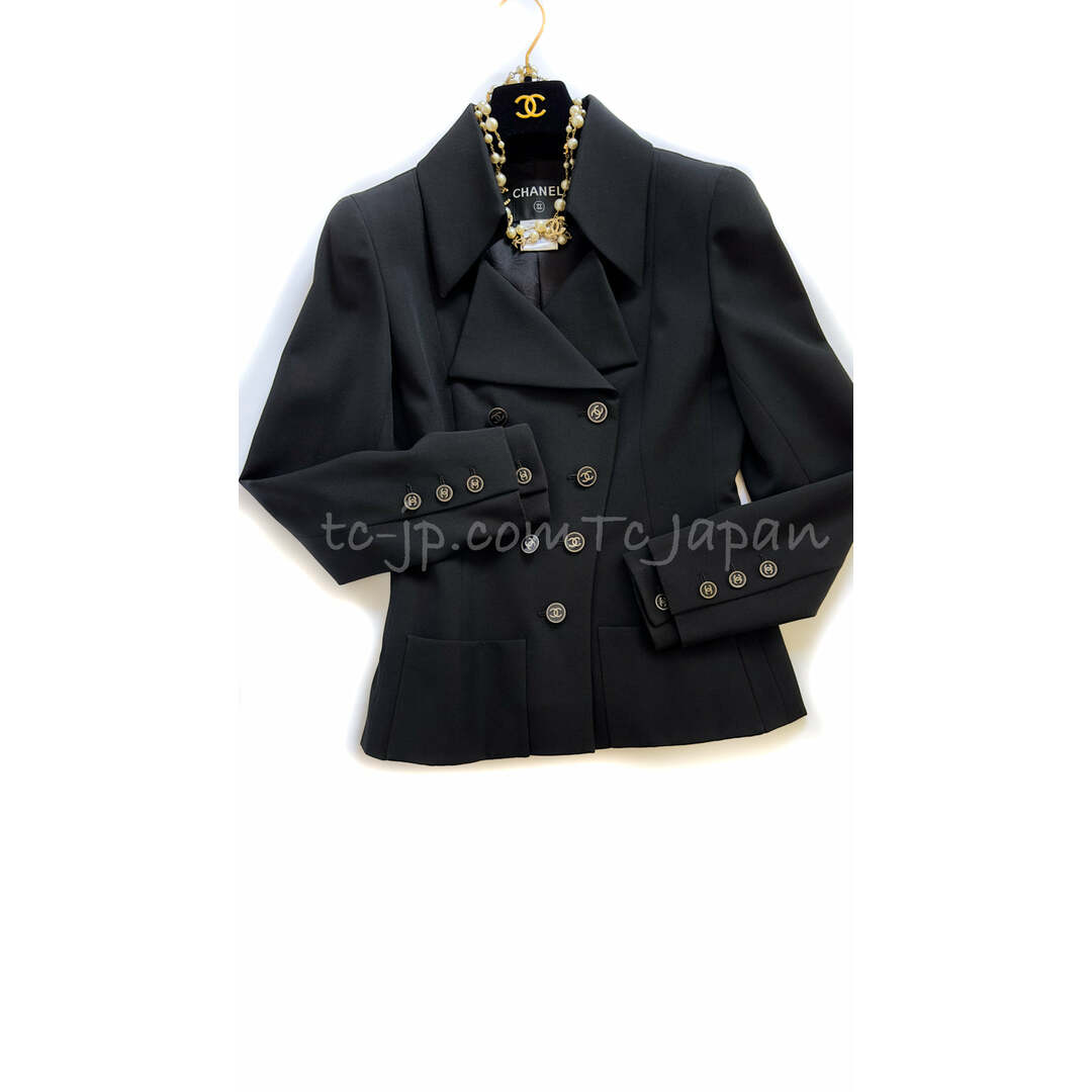 CHANEL - シャネル ジャケット スーツ CHANEL ブラック ウール CHANEL - シャネル ジャケット スーツ CHANEL ブラック ウール